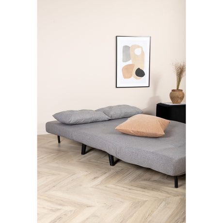 Vicky Doppel Klappbett - Schwarz / Stahlgrauer Stoff - ZEN ZONE Furniture