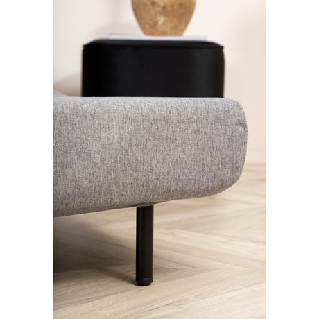 Vicky Doppel Klappbett - Schwarz / Stahlgrauer Stoff - ZEN ZONE Furniture
