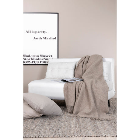Vicky Klappbett Double - Schwarz / Hellbeige Stoff - ZEN ZONE Furniture