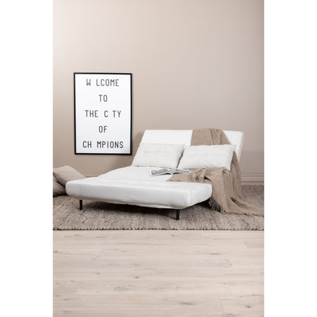 Vicky Klappbett Double - Schwarz / Hellbeige Stoff - ZEN ZONE Furniture