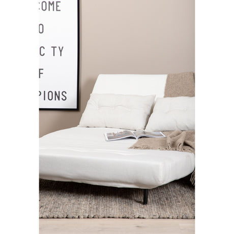 Vicky Klappbett Double - Schwarz / Hellbeige Stoff - ZEN ZONE Furniture