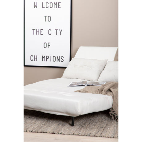 Vicky Klappbett Double - Schwarz / Hellbeige Stoff - ZEN ZONE Furniture