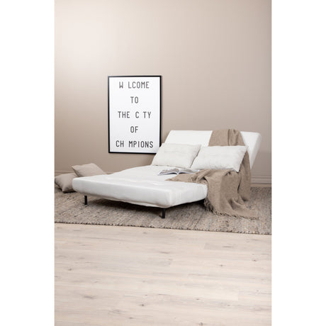 Vicky Klappbett Double - Schwarz / Hellbeige Stoff - ZEN ZONE Furniture
