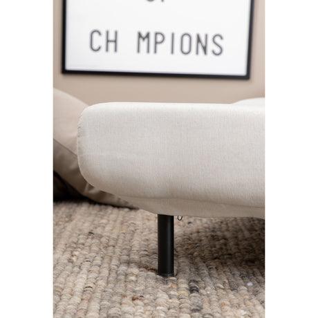 Vicky Klappbett Double - Schwarz / Hellbeige Stoff - ZEN ZONE Furniture