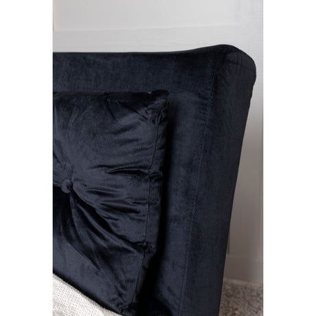 Vicky Doppel Klappbett - Schwarz / Schwarzer Samt - ZEN ZONE Furniture