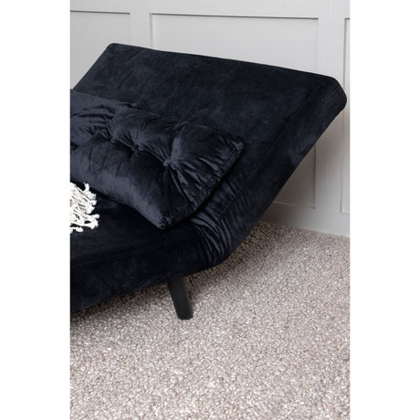 Vicky Doppel Klappbett - Schwarz / Schwarzer Samt - ZEN ZONE Furniture