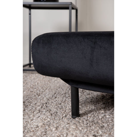 Vicky Doppel Klappbett - Schwarz / Schwarzer Samt - ZEN ZONE Furniture