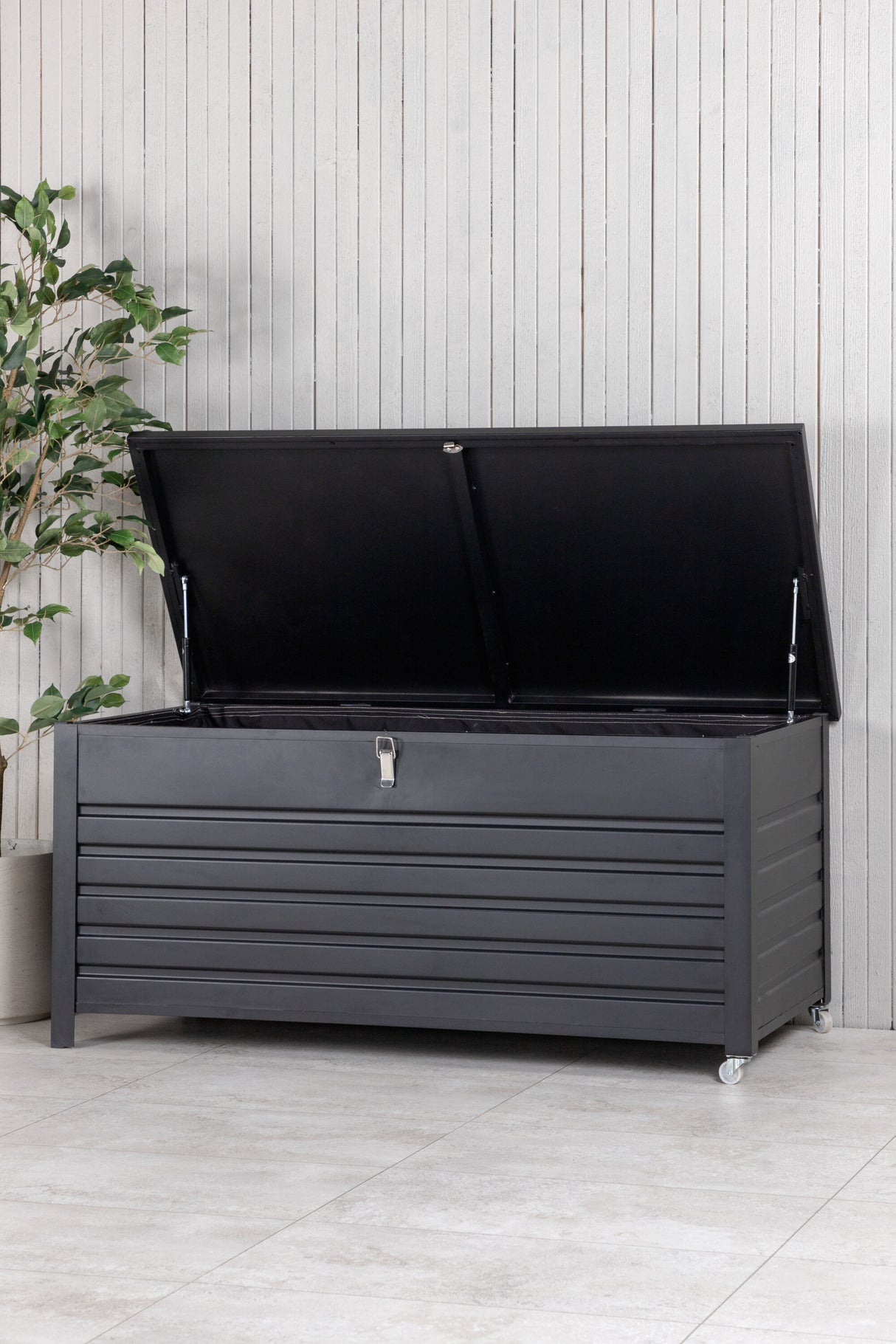 Elsa Kissenbox schwarz 130x60x60