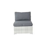 Amazon Sofa Weißer Tafelaufsatz / Graues Kissen - ZEN ZONE Furniture