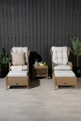 Washington Klappbares Lounge-Set Natur