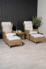 Washington Klappbares Lounge-Set Natur