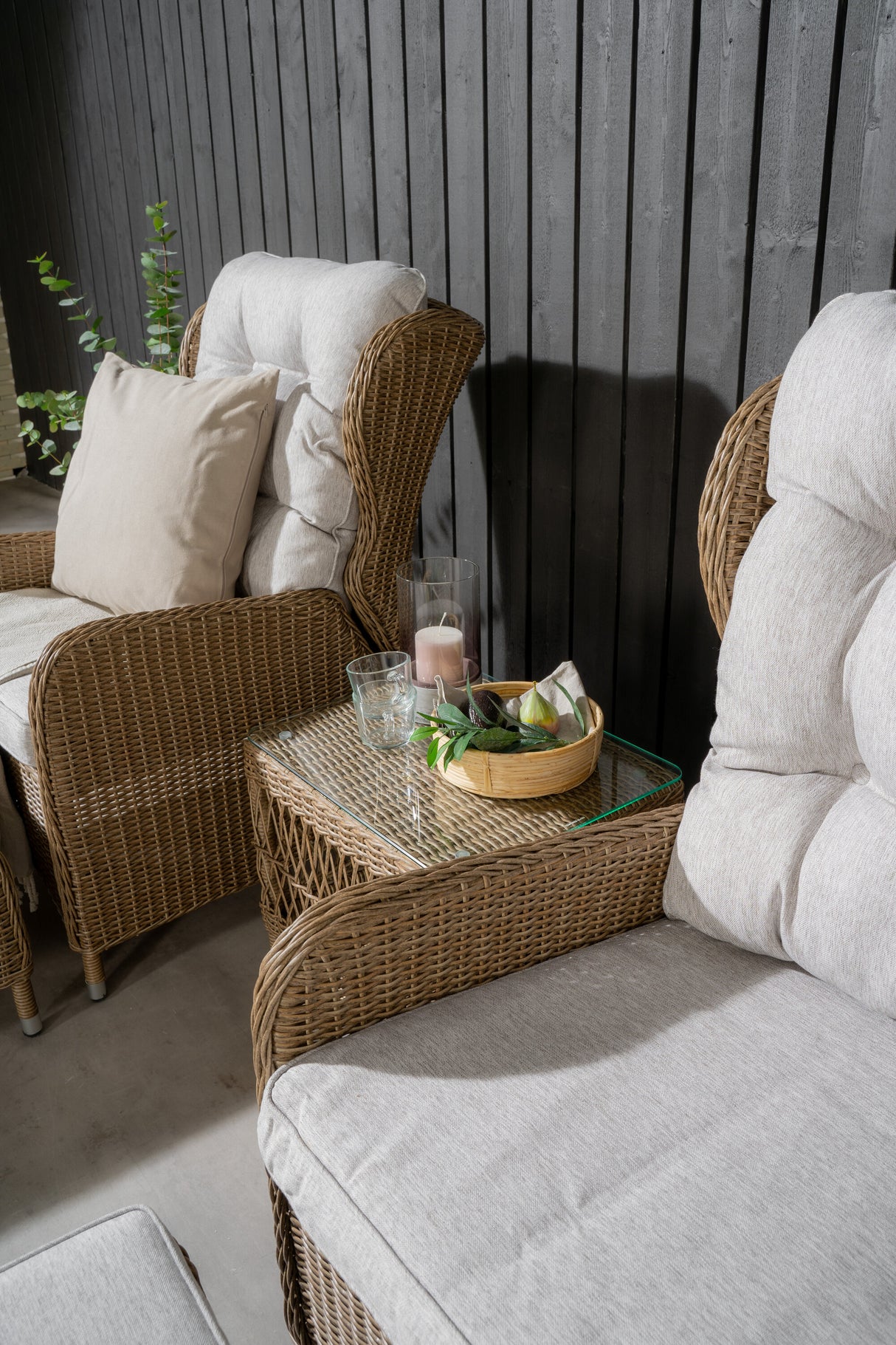 Washington Klappbares Lounge-Set Natur