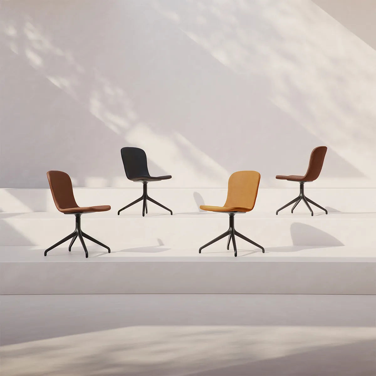 Chair no. One S1 Black Swivel - Terra Safari – Bild 4
