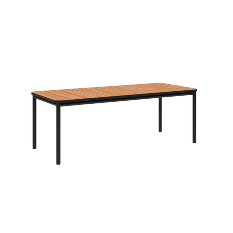 Kirra Dining Table 90x210 Noir – Bild 1