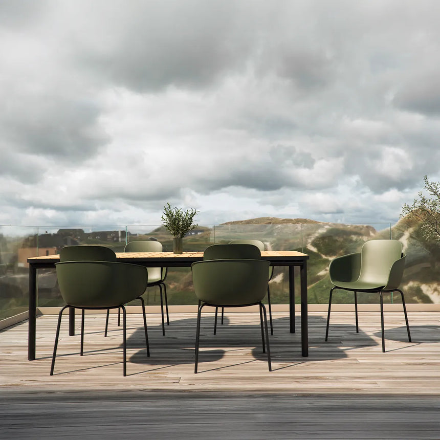 Kirra Dining Table 90x210 Noir – Bild 2
