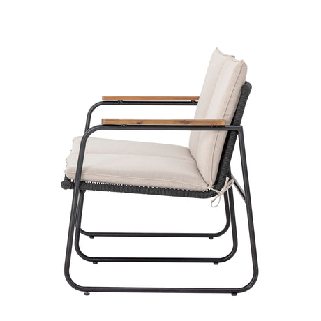 Hampton Sofa, Schwarz, Metall - ZEN ZONE Furniture