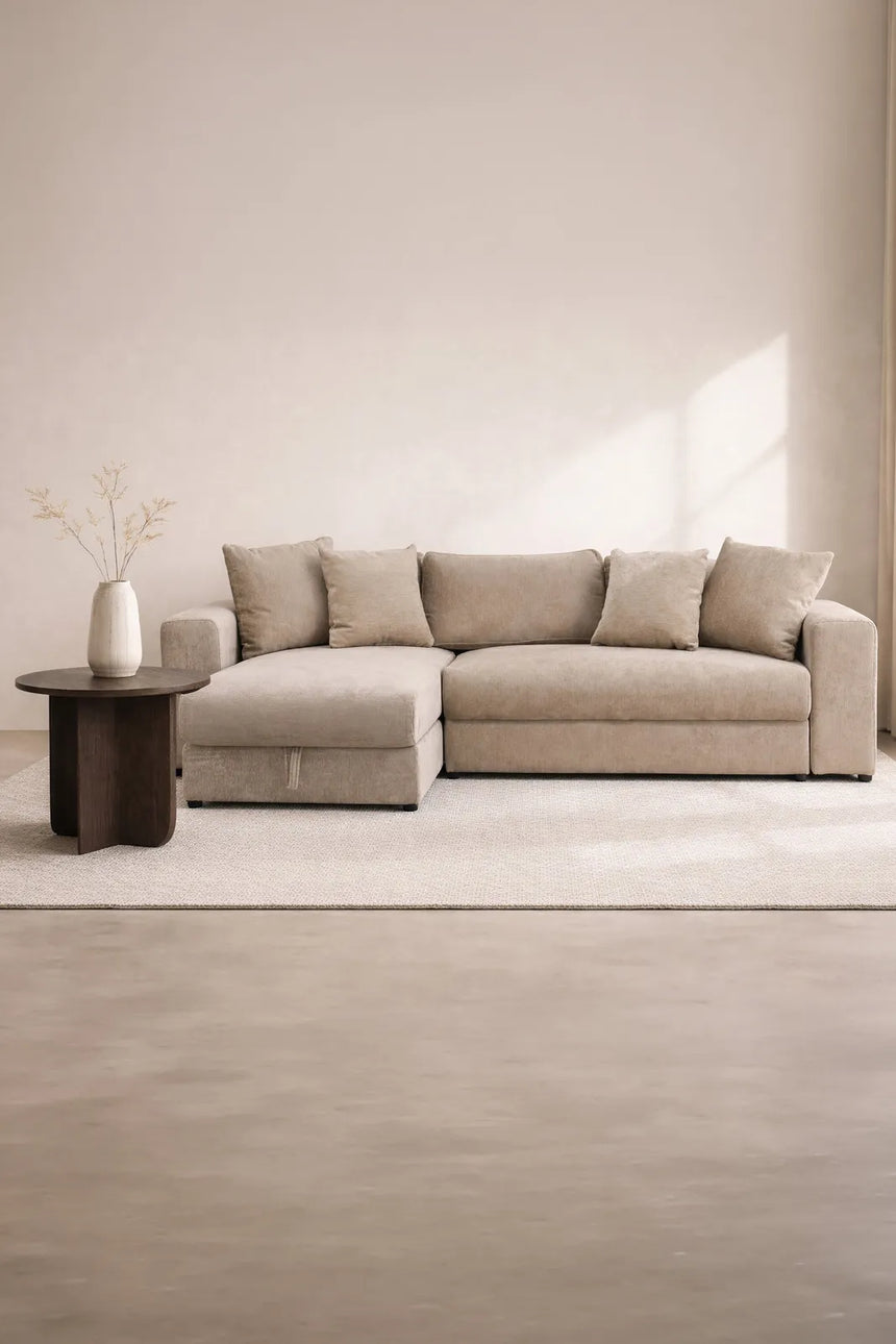 3-Sitzer Sofa Bellman in beige, 250x162 cm von Venture Home – Bild 16