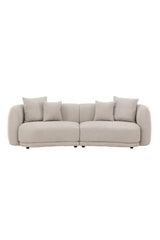 3-Sitzer Sofa Cielo in beige boucle, 268x96x76 cm von Venture Home – Bild 1