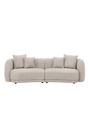 3-Sitzer Sofa Cielo in beige boucle, 268x96x76 cm von Venture Home – Bild 1