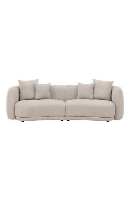 3-Sitzer Sofa Cielo in beige boucle, 268x96x76 cm von Venture Home – Bild 1