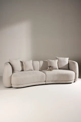 3-Sitzer Sofa Cielo in beige boucle, 268x96x76 cm von Venture Home – Bild 13