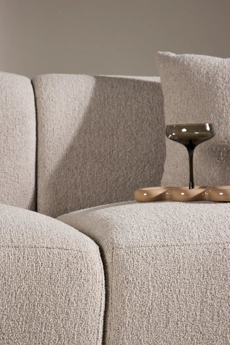 3-Sitzer Sofa Cielo in beige boucle, 268x96x76 cm von Venture Home – Bild 15