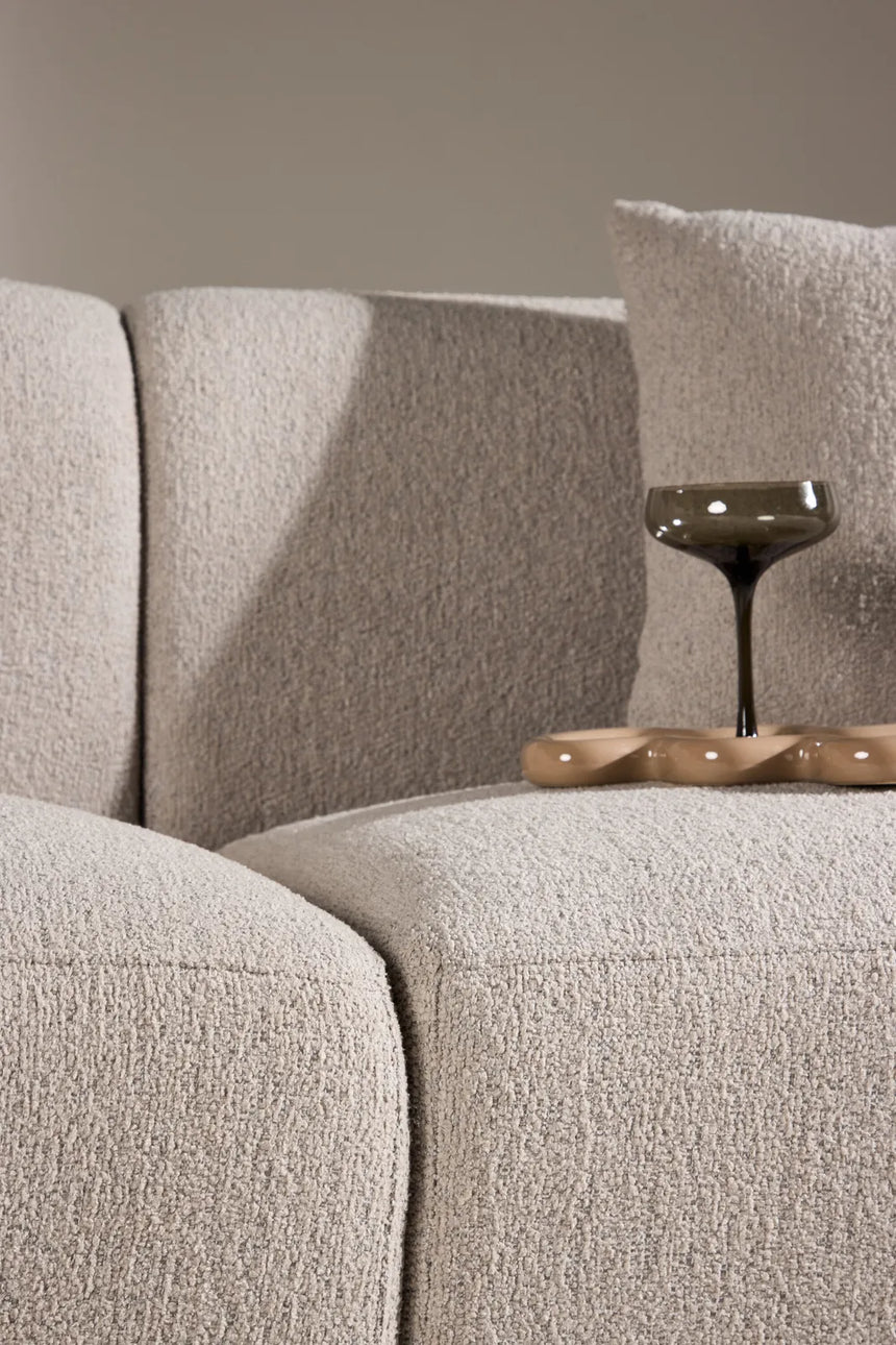 3-Sitzer Sofa Cielo in beige boucle, 268x96x76 cm von Venture Home – Bild 15