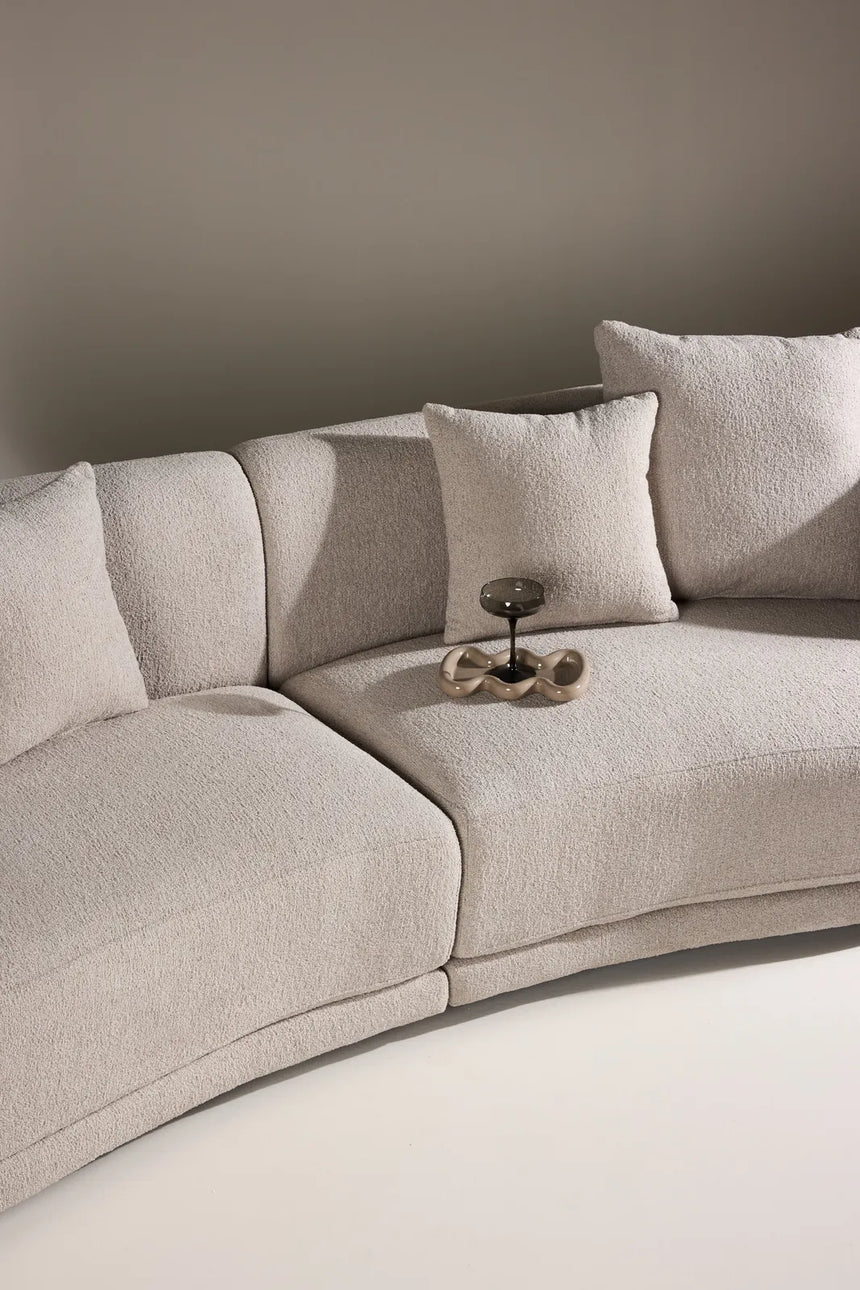 3-Sitzer Sofa Cielo in beige boucle, 268x96x76 cm von Venture Home – Bild 16
