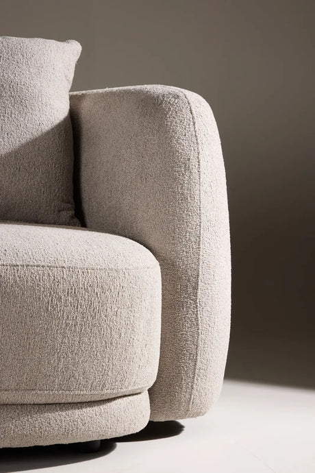 3-Sitzer Sofa Cielo in beige boucle, 268x96x76 cm von Venture Home – Bild 17