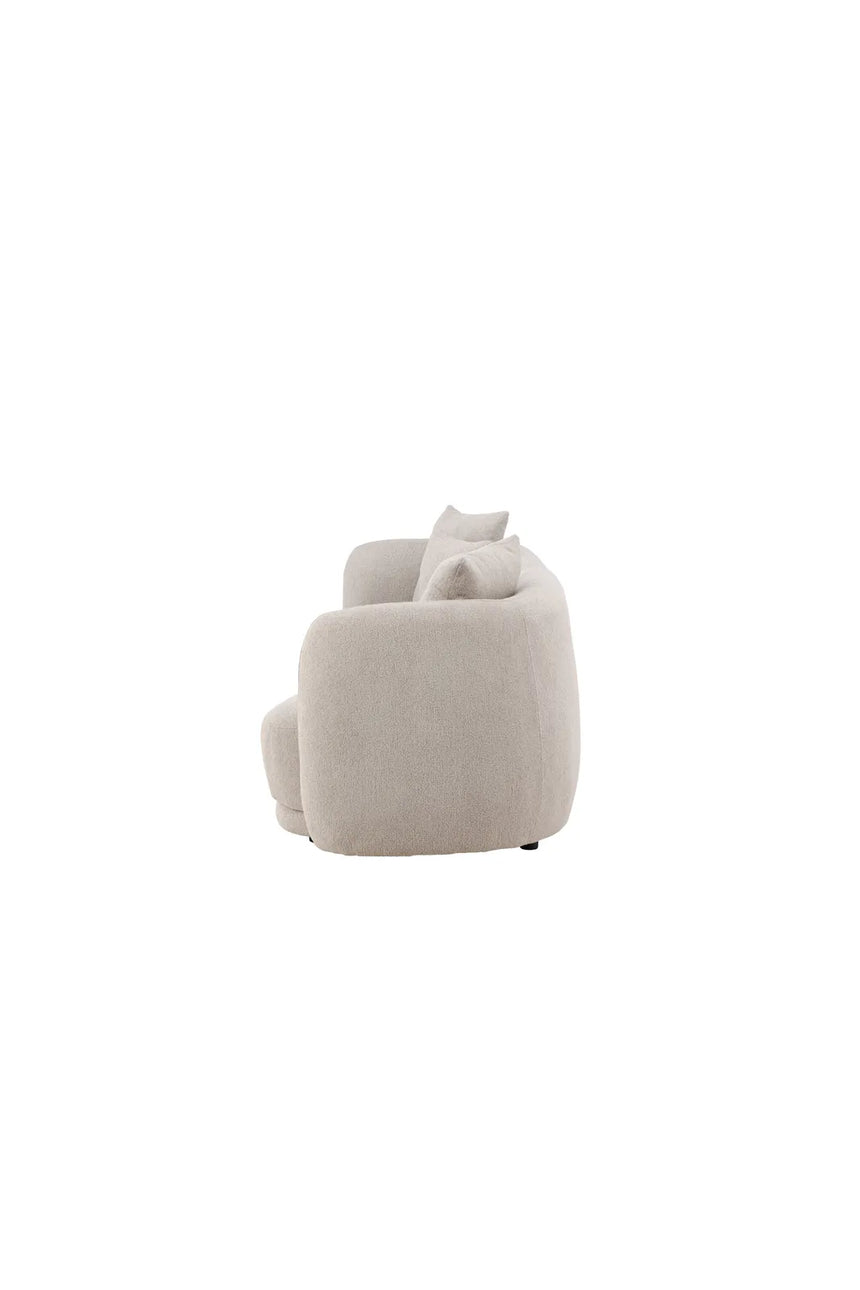 3-Sitzer Sofa Cielo in beige boucle, 268x96x76 cm von Venture Home – Bild 4