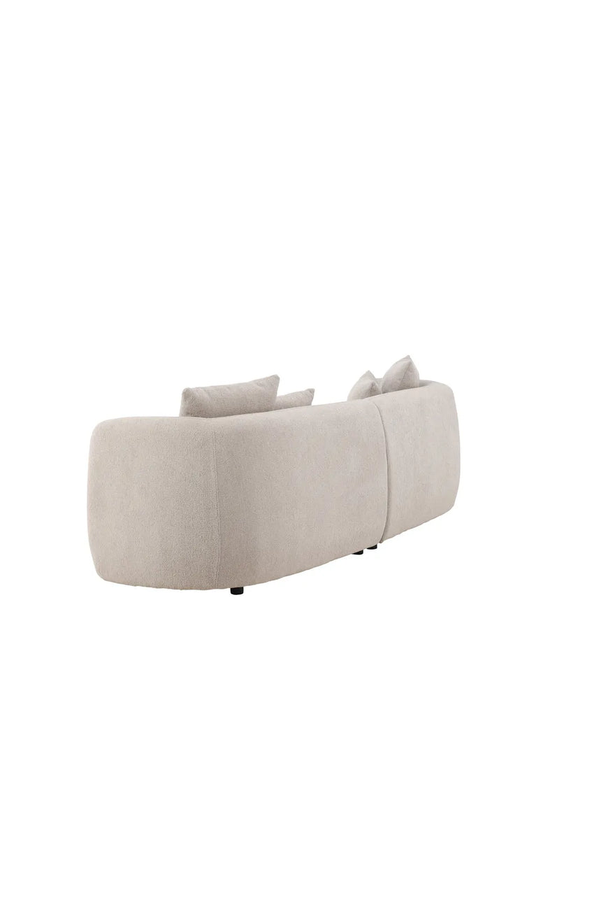 3-Sitzer Sofa Cielo in beige boucle, 268x96x76 cm von Venture Home – Bild 5