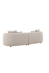 3-Sitzer Sofa Cielo in beige boucle, 268x96x76 cm von Venture Home – Bild 6