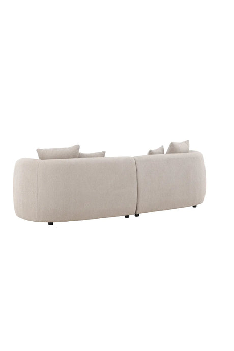 3-Sitzer Sofa Cielo in beige boucle, 268x96x76 cm von Venture Home – Bild 6