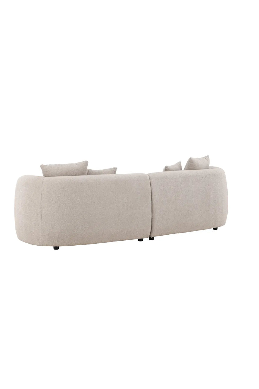 3-Sitzer Sofa Cielo in beige boucle, 268x96x76 cm von Venture Home – Bild 6