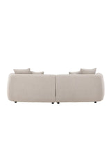 3-Sitzer Sofa Cielo in beige boucle, 268x96x76 cm von Venture Home – Bild 7