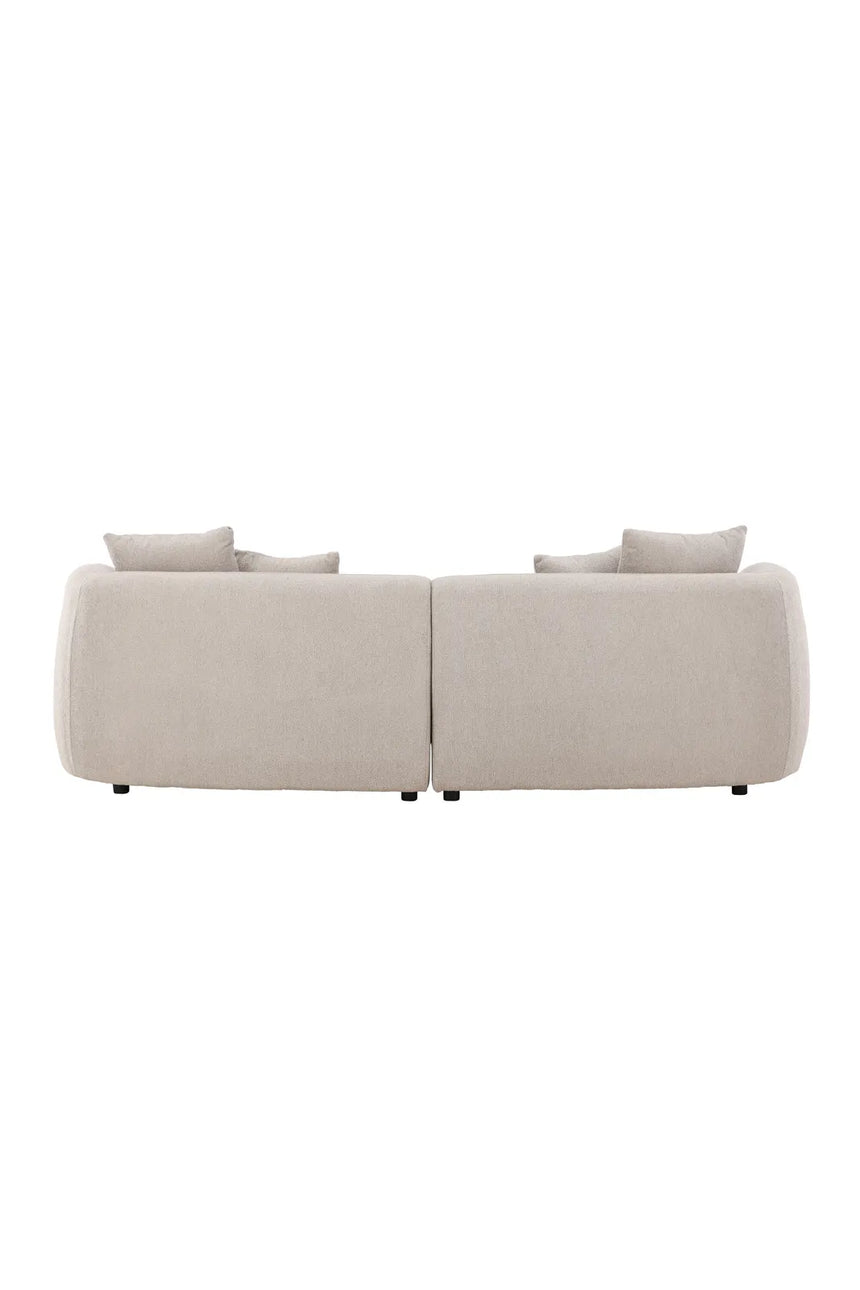 3-Sitzer Sofa Cielo in beige boucle, 268x96x76 cm von Venture Home – Bild 7