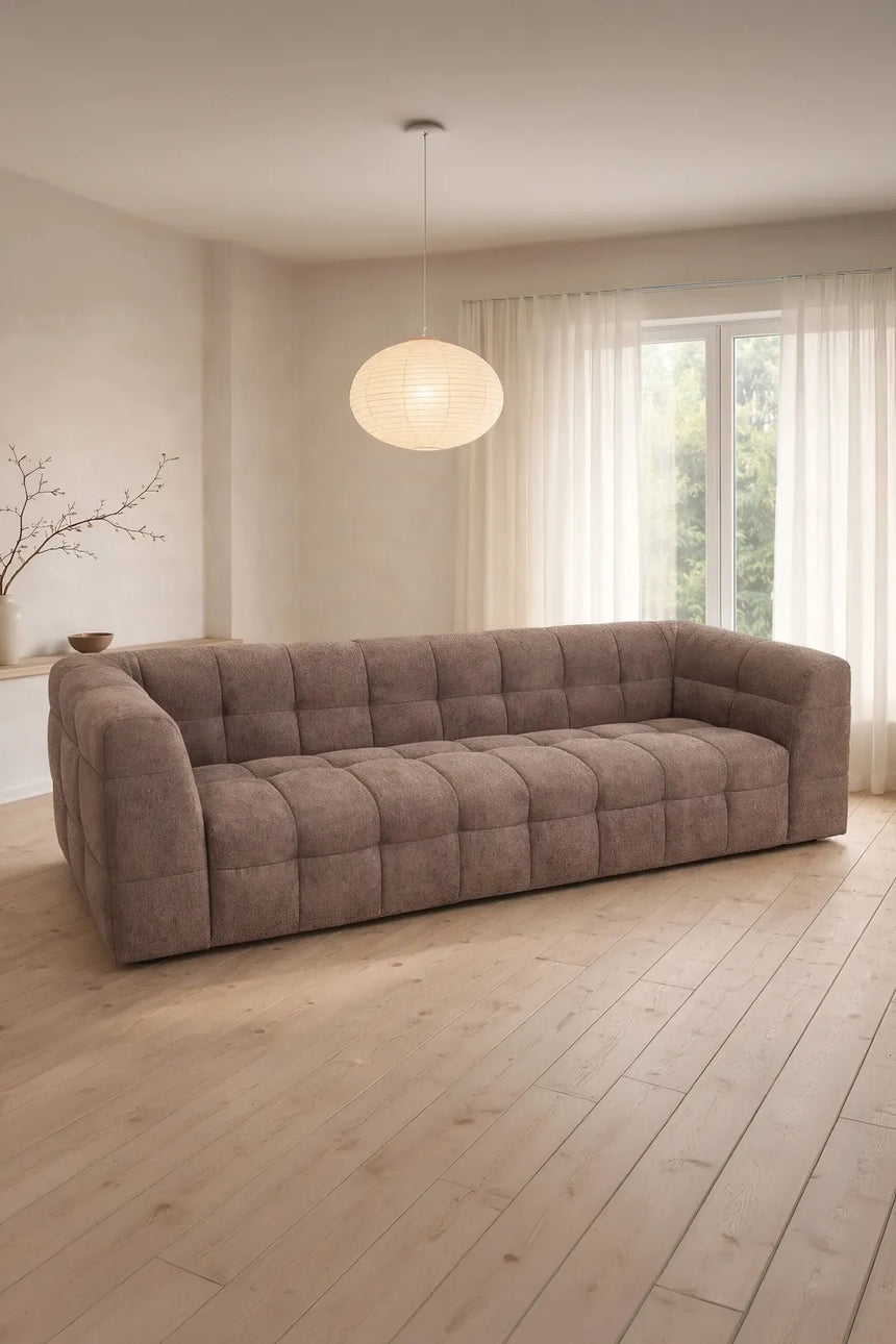 3-Sitzer Sofa Malou in braun, 238x98x70 cm von Venture Home – Bild 2
