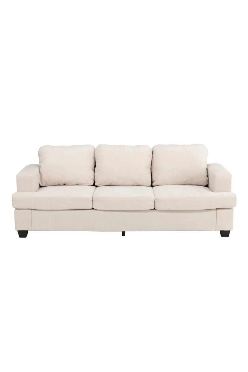3-Sitzer Sofa Sani aus Chenille in greige, 90x214x86 cm von Venture Home – Bild 1