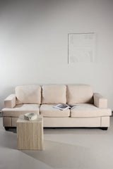 3-Sitzer Sofa Sani aus Chenille in greige, 90x214x86 cm von Venture Home – Bild 13