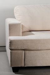 3-Sitzer Sofa Sani aus Chenille in greige, 90x214x86 cm von Venture Home – Bild 14