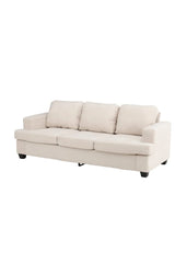 3-Sitzer Sofa Sani aus Chenille in greige, 90x214x86 cm von Venture Home – Bild 2