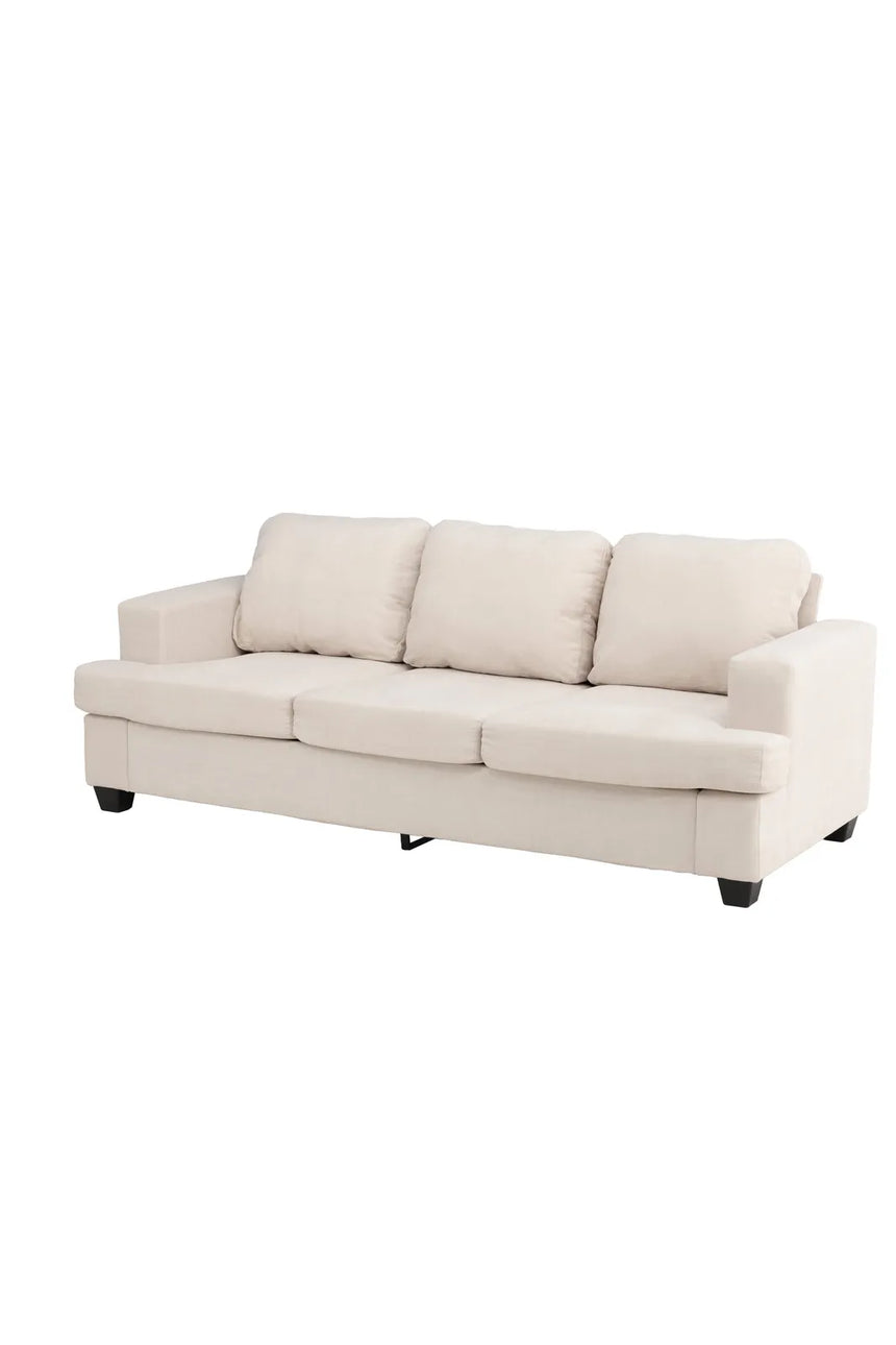 3-Sitzer Sofa Sani aus Chenille in greige, 90x214x86 cm von Venture Home – Bild 2