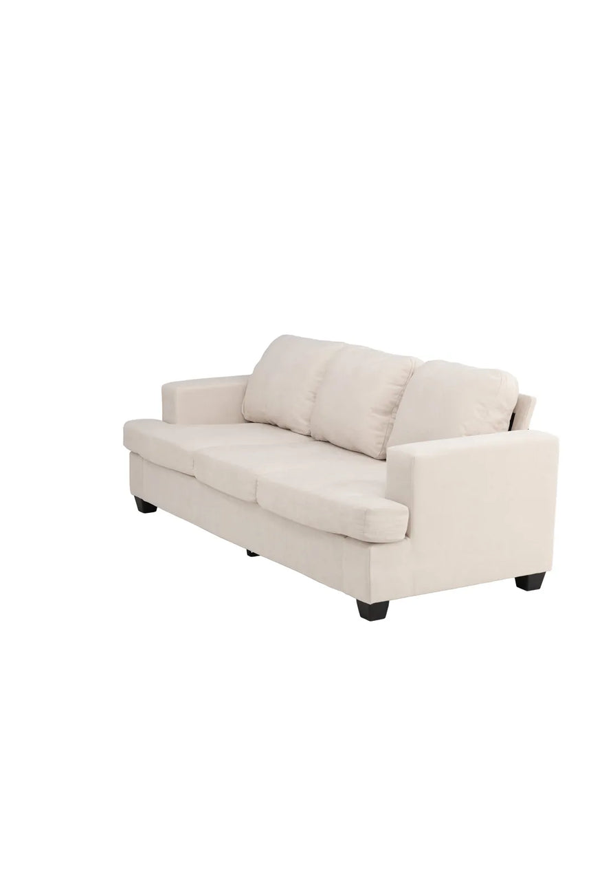 3-Sitzer Sofa Sani aus Chenille in greige, 90x214x86 cm von Venture Home – Bild 3