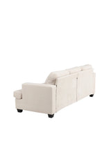3-Sitzer Sofa Sani aus Chenille in greige, 90x214x86 cm von Venture Home – Bild 5