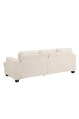 3-Sitzer Sofa Sani aus Chenille in greige, 90x214x86 cm von Venture Home – Bild 6