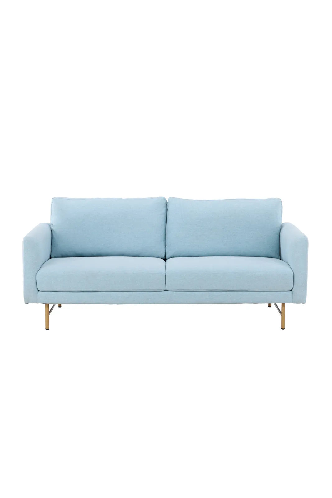 3-Sitzer Sofa in babyblau von Venture Home – Bild 1