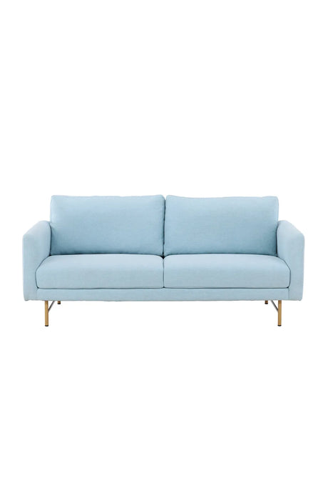 3-Sitzer Sofa in babyblau von Venture Home – Bild 1