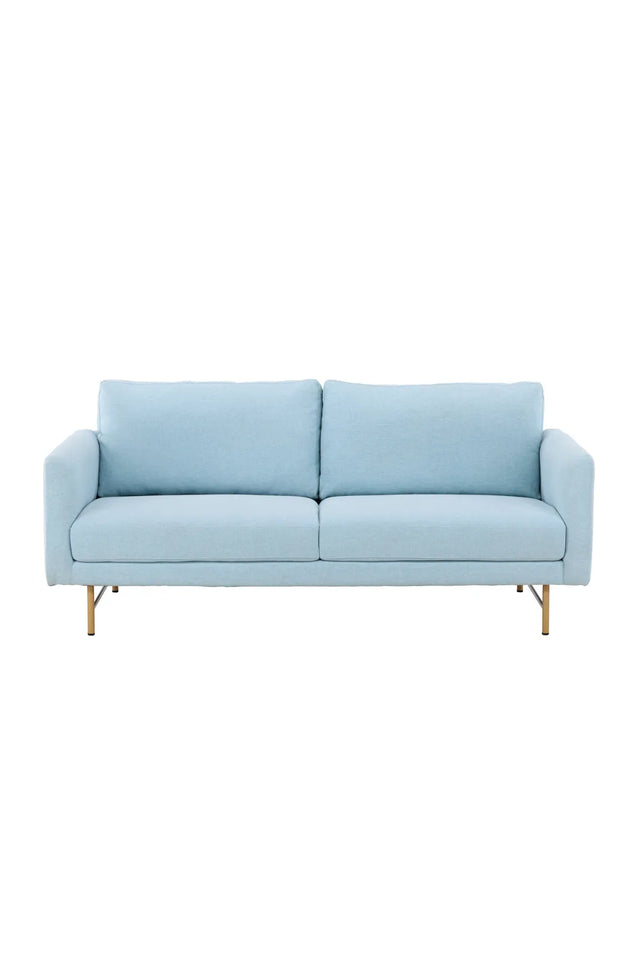 3-Sitzer Sofa in babyblau von Venture Home – Bild 1