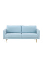 3-Sitzer Sofa in babyblau von Venture Home – Bild 1