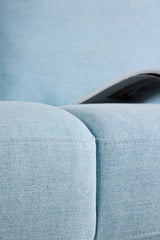 3-Sitzer Sofa in babyblau von Venture Home – Bild 17